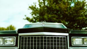 Vintage Cadillac grill.