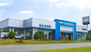 The dealership of Waldorf Chevrolet Cadillac.