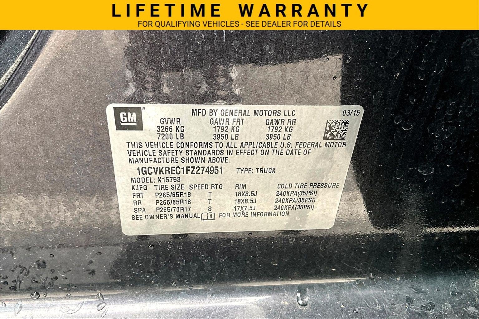 2015 Chevrolet Silverado 1500 LT