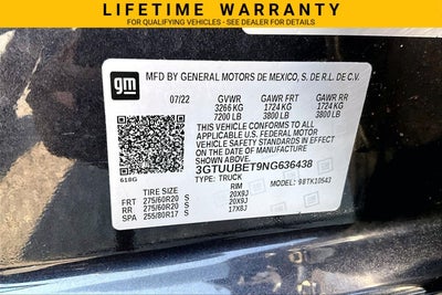 2022 GMC Sierra 1500 SLE