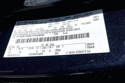 2018 Ford F-150 4WD