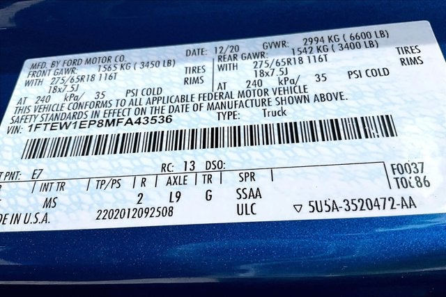 2021 Ford F-150 XLT