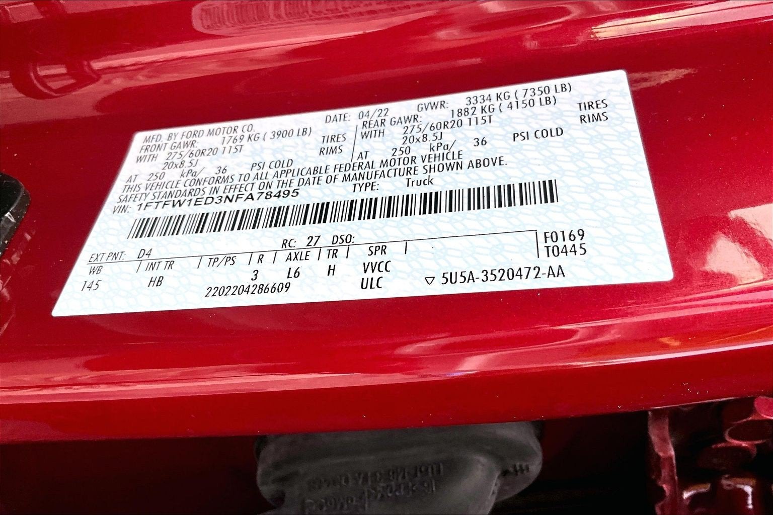 2022 Ford F-150 LARIAT
