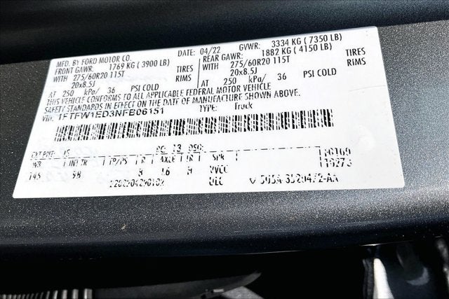 2022 Ford F-150 Platinum