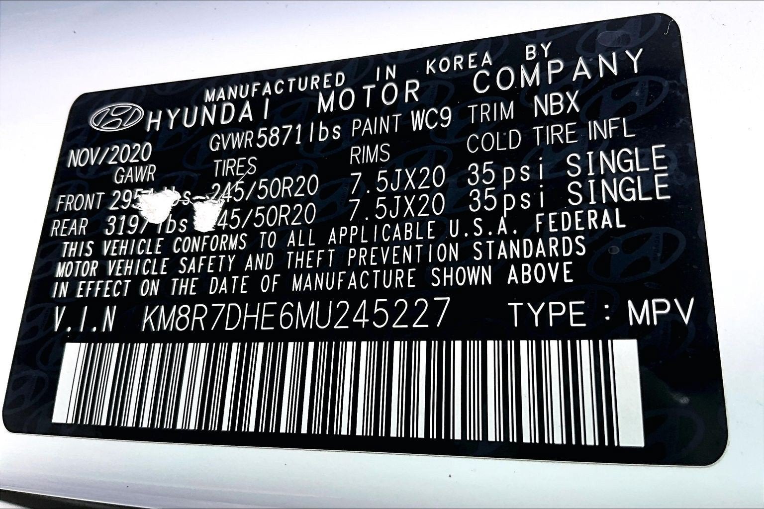 2021 Hyundai Palisade Calligraphy