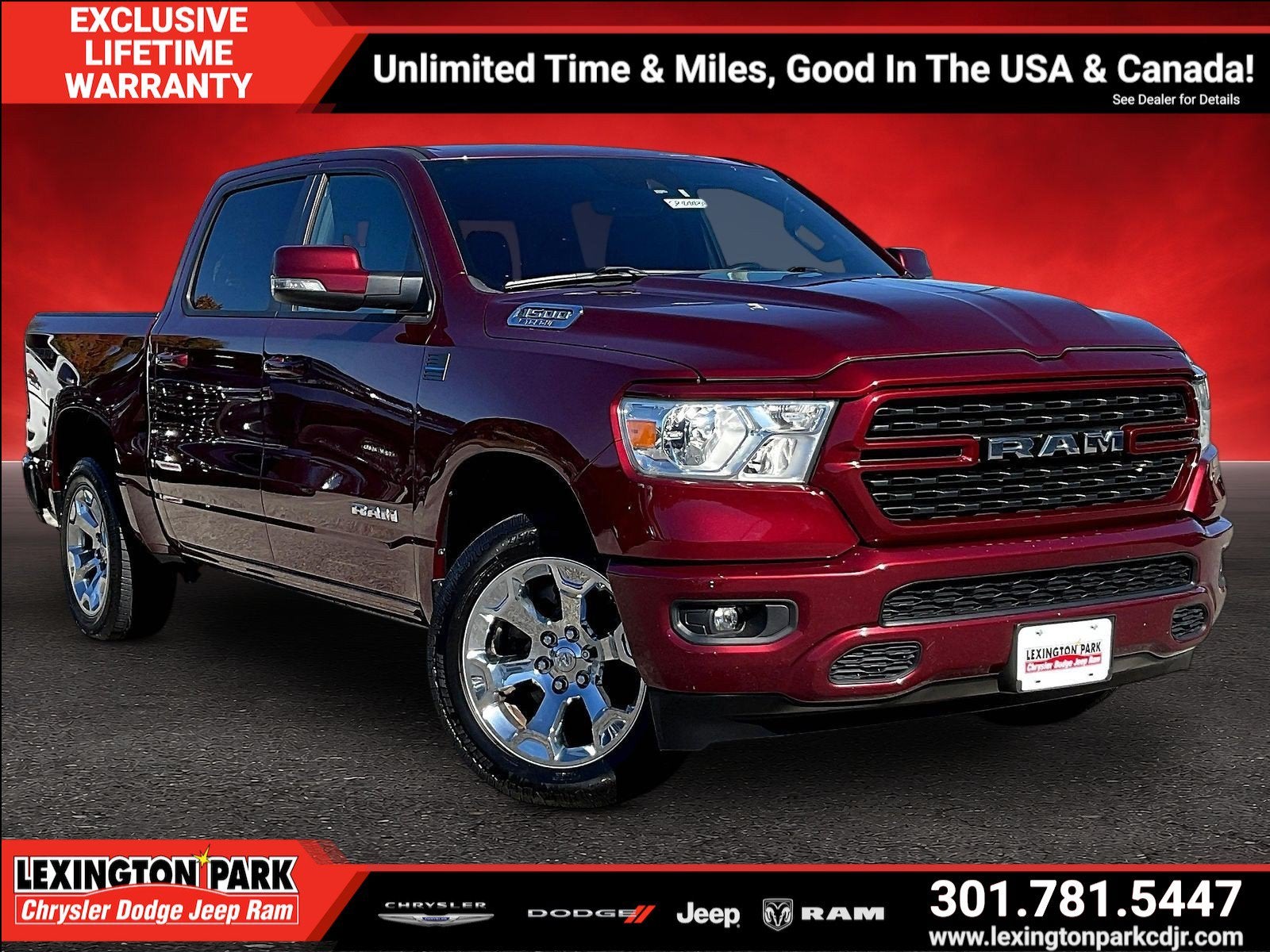 2022 RAM 1500 Big Horn Crew Cab 4x4 5'7' Box