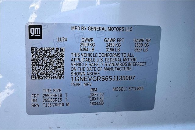 2025 Chevrolet Traverse AWD LT