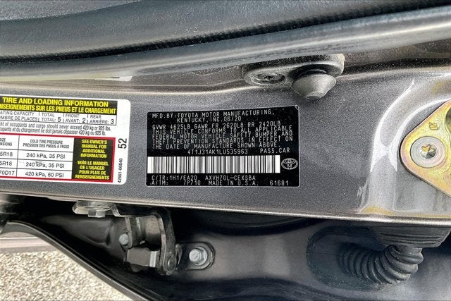 2020 Toyota Camry Hybrid SE