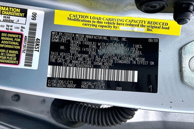 2010 Toyota Tundra 4WD Truck LTD