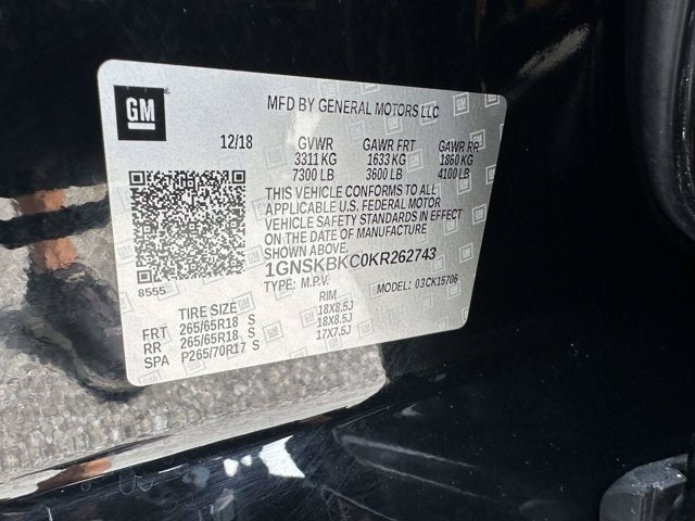 2019 Chevrolet Tahoe LT