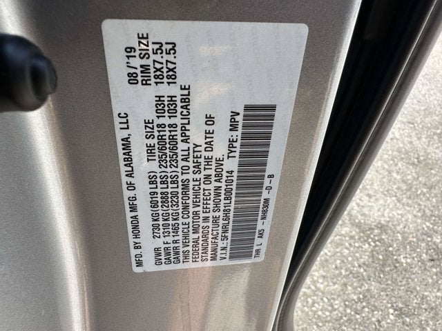 2020 Honda Odyssey Touring
