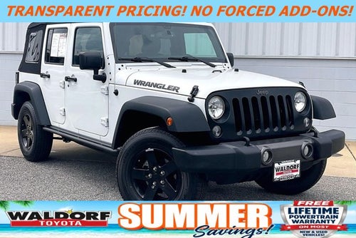 2016 Jeep Wrangler Black Bear