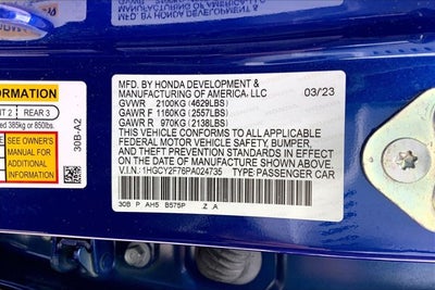 2023 Honda Accord Sport-L