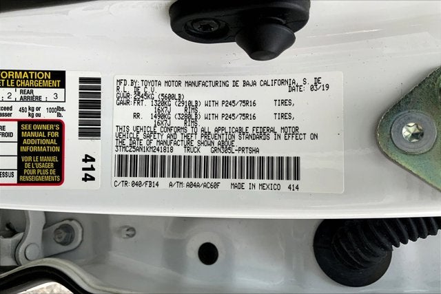 2019 Toyota Tacoma 4WD Base