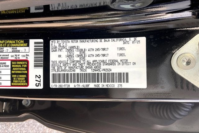 2025 Toyota TACOMA SR5 SR5