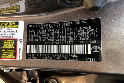 2021 Toyota Camry LE