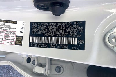 2020 Toyota Corolla Hybrid LE