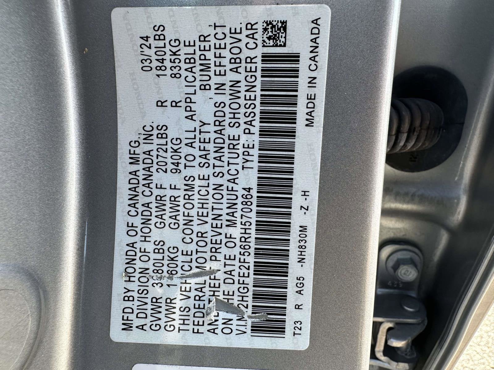 2024 Honda Civic Sedan Sport