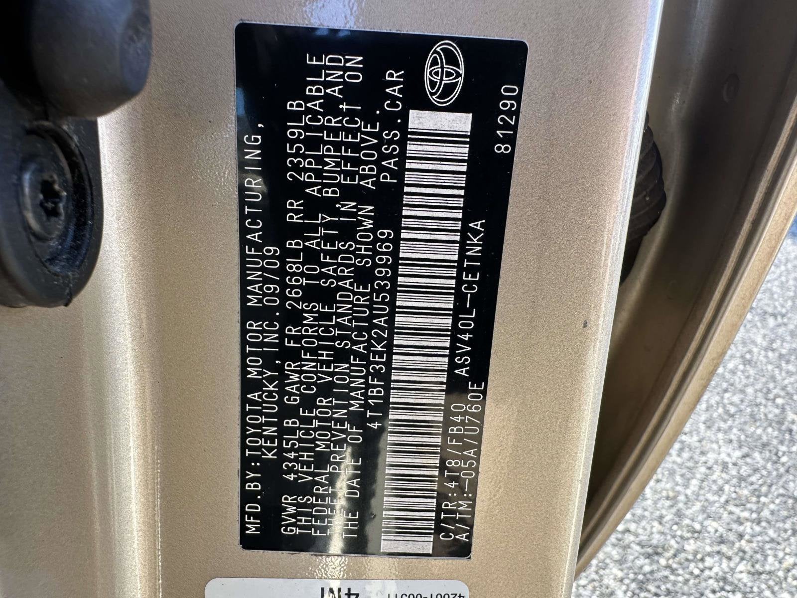 2010 Toyota Camry LE