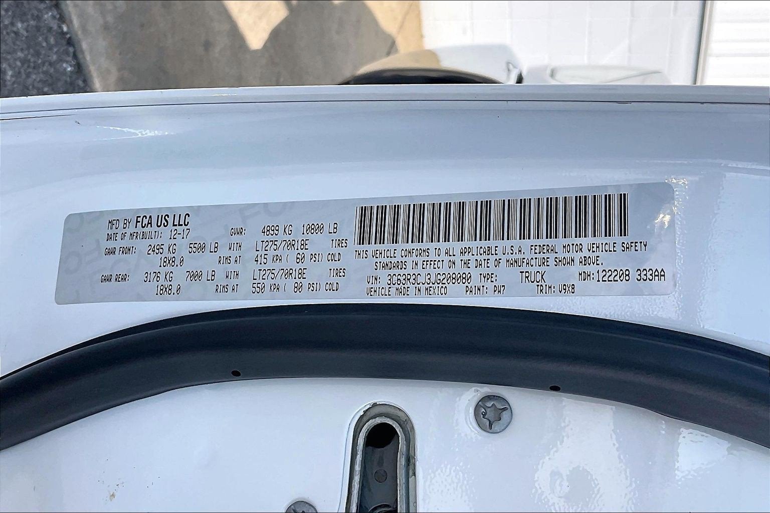 2018 RAM 3500 Tradesman