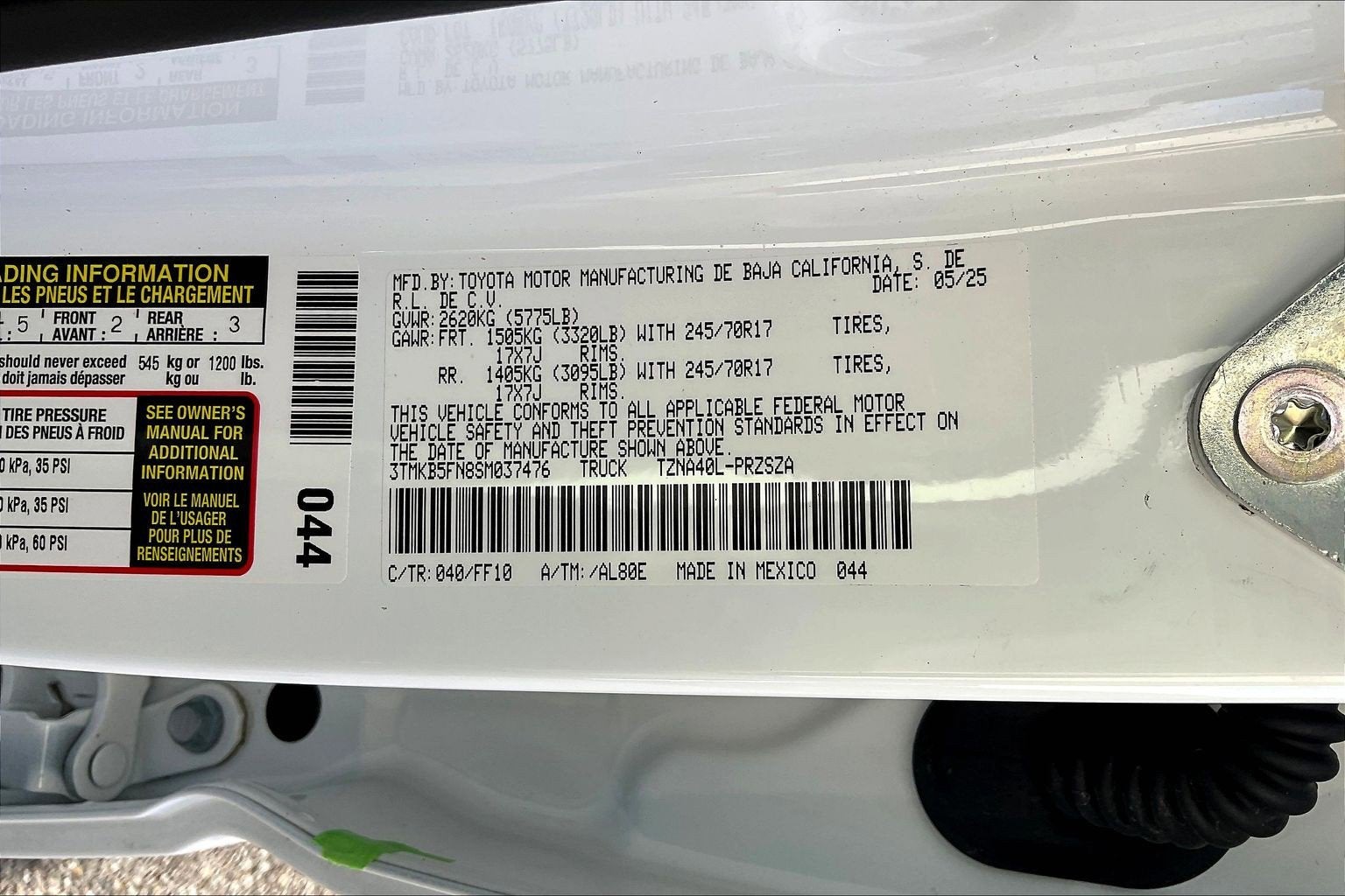 2025 Toyota Tacoma 2WD SR5