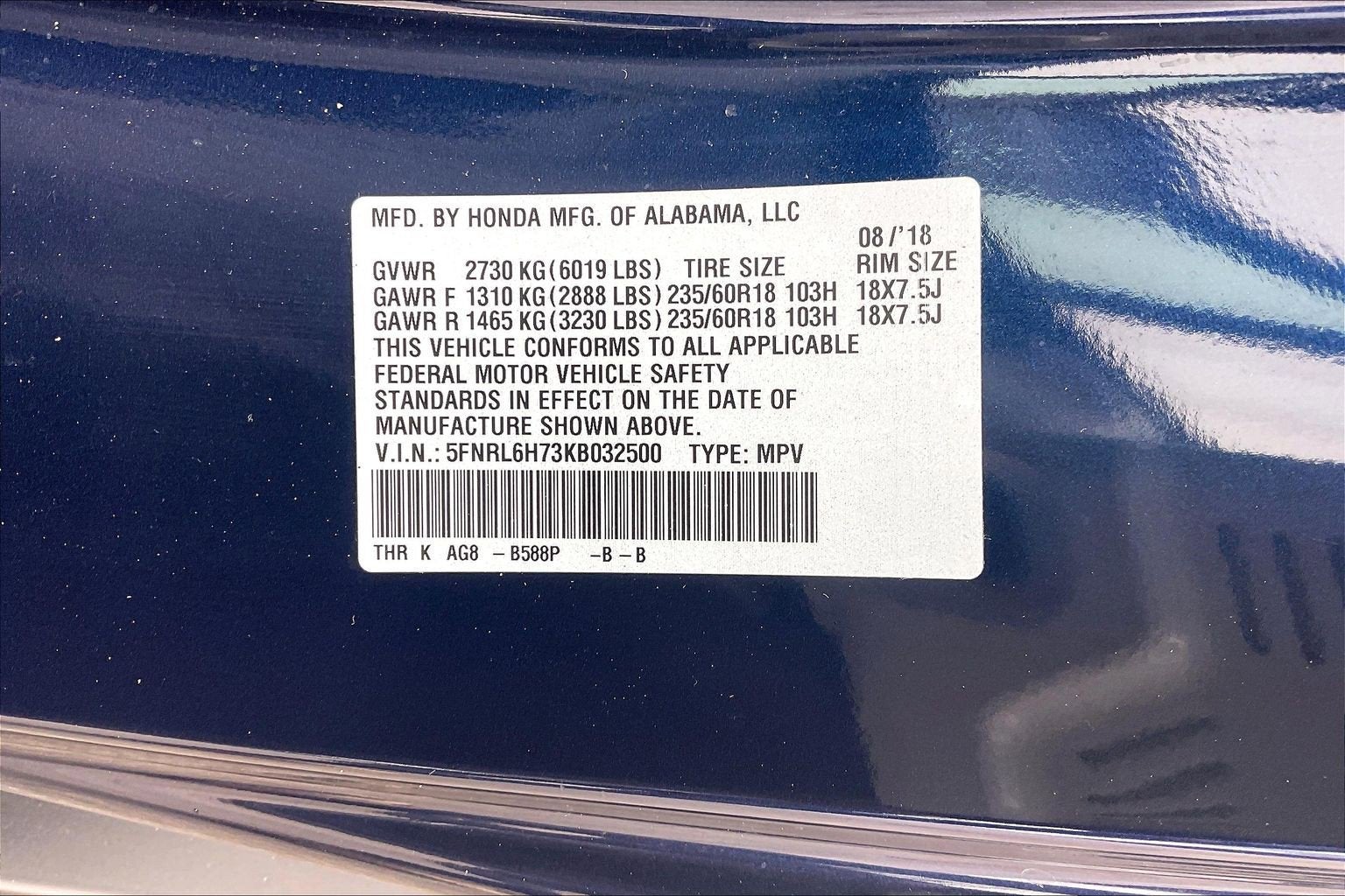 2019 Honda Odyssey EX-L