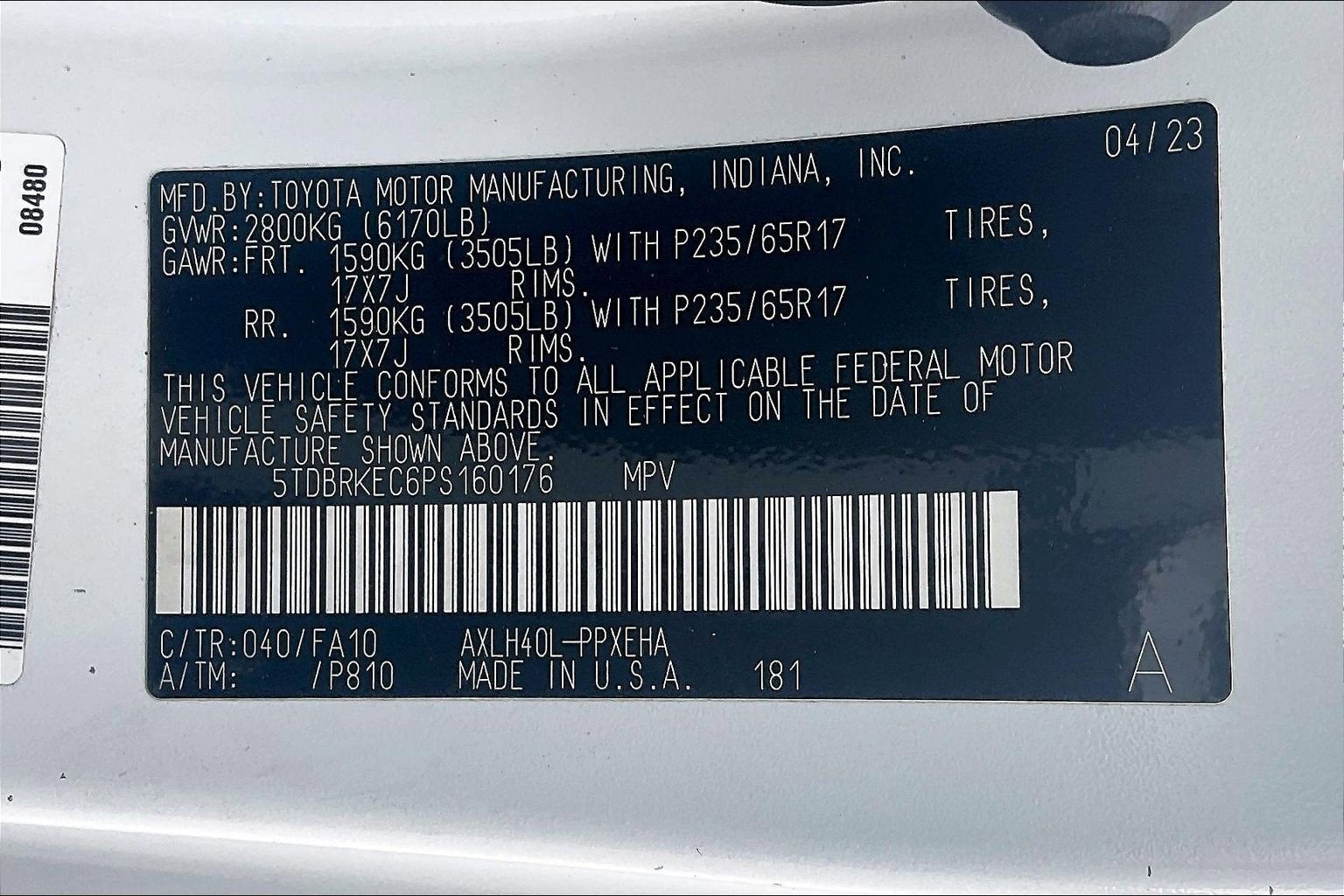 2023 Toyota Sienna LE