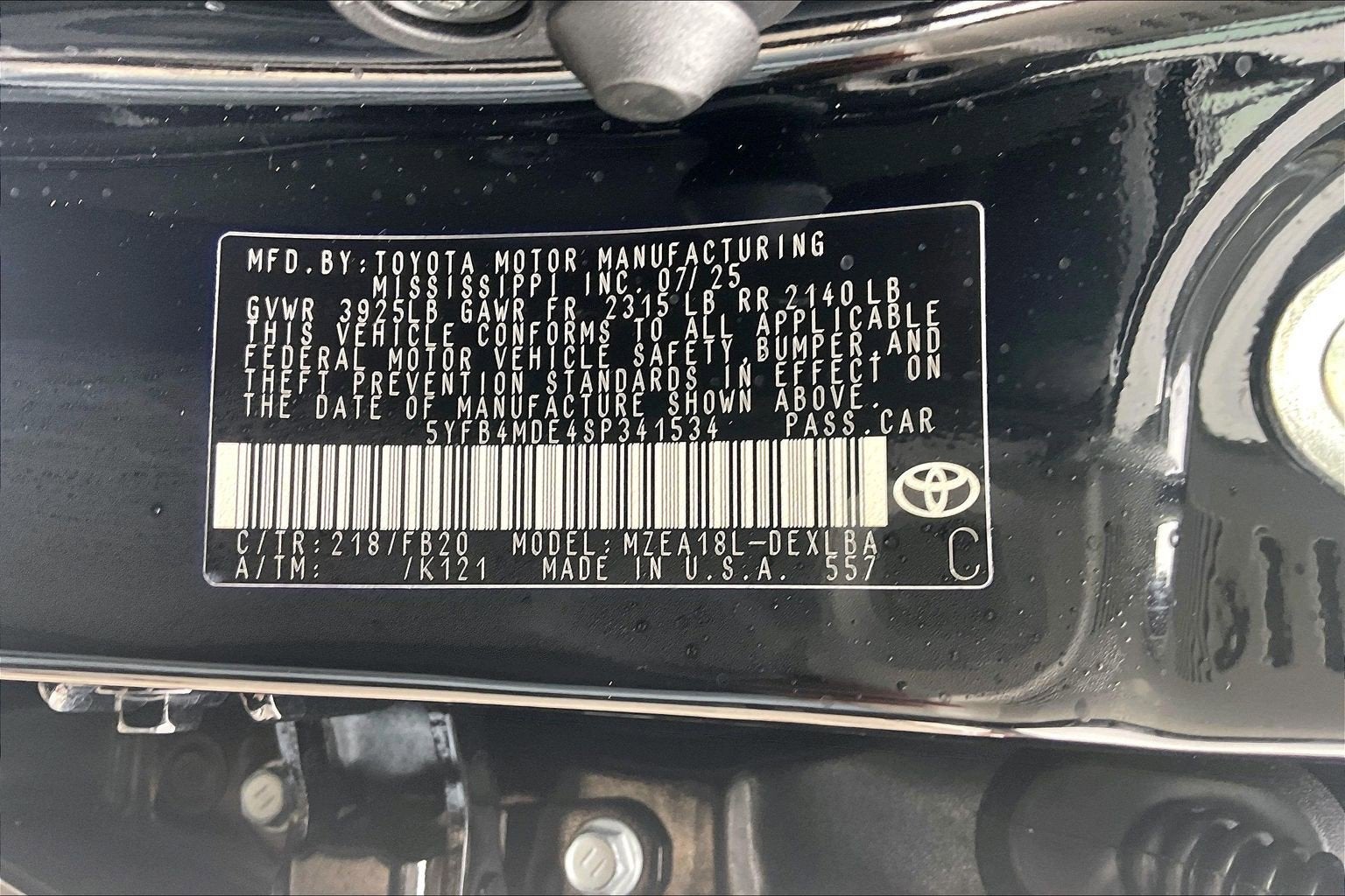 2025 Toyota Corolla LE