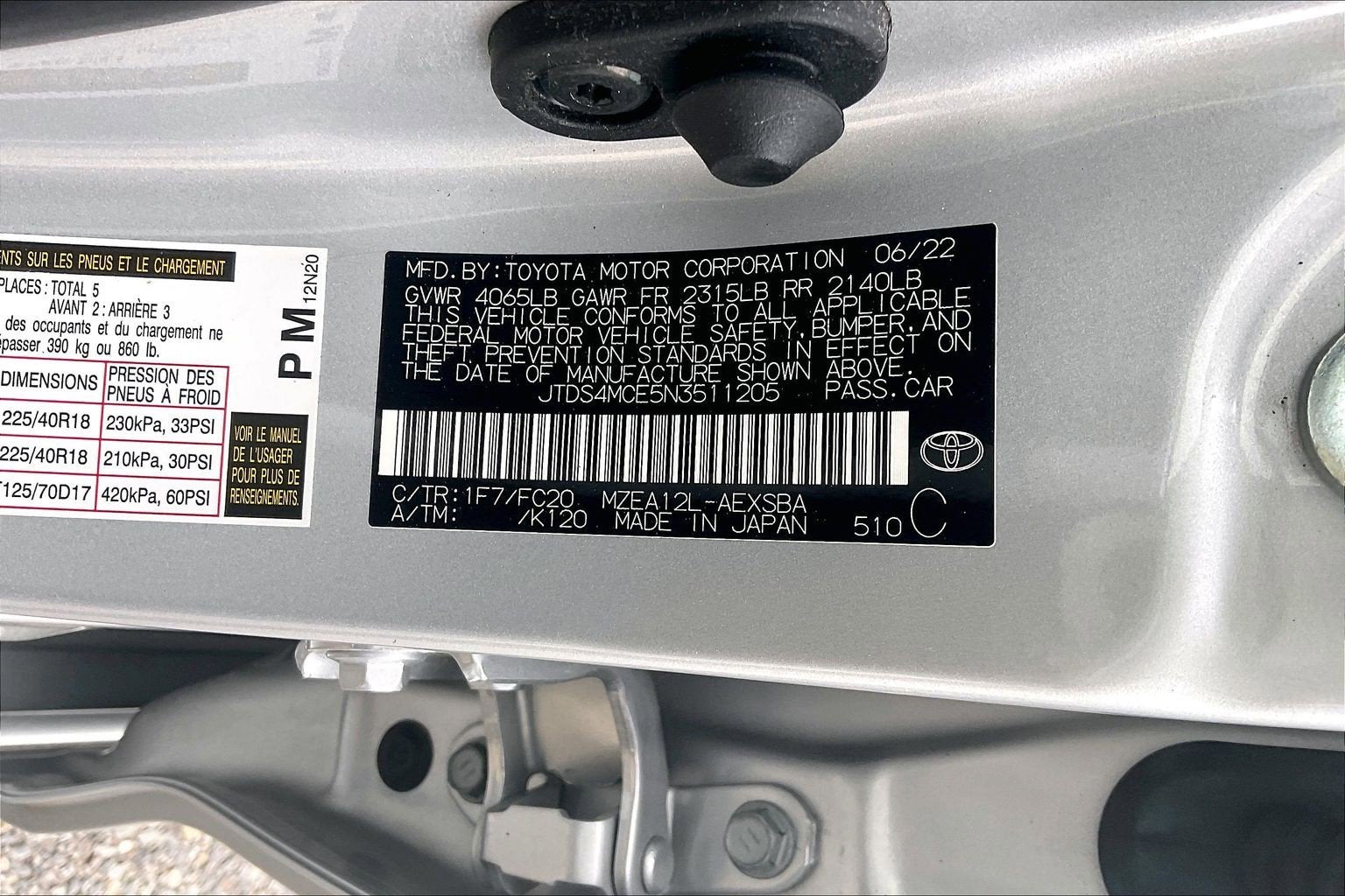 2022 Toyota Corolla SE