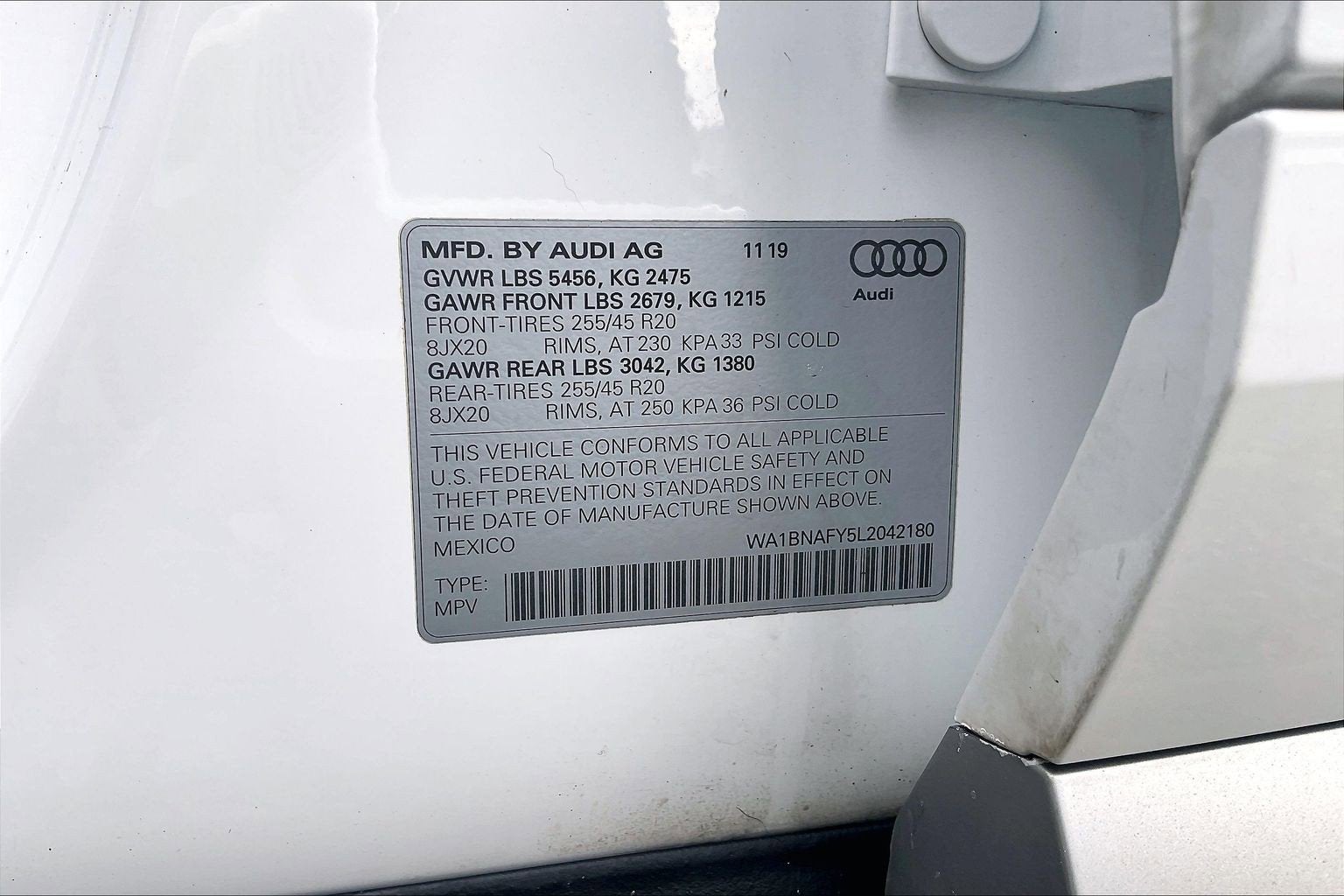 2020 Audi Q5 Premium Plus