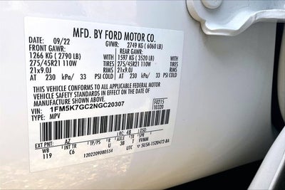 2022 Ford Explorer ST PERFORMANCE PKG