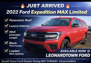 2022 Ford Expedition Max STEALTH PERFORMANCE PACKAGE