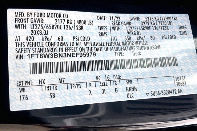 2022 Ford Super Duty F-350 SRW LARIAT ULTIMATE 7.3 GODZILLA