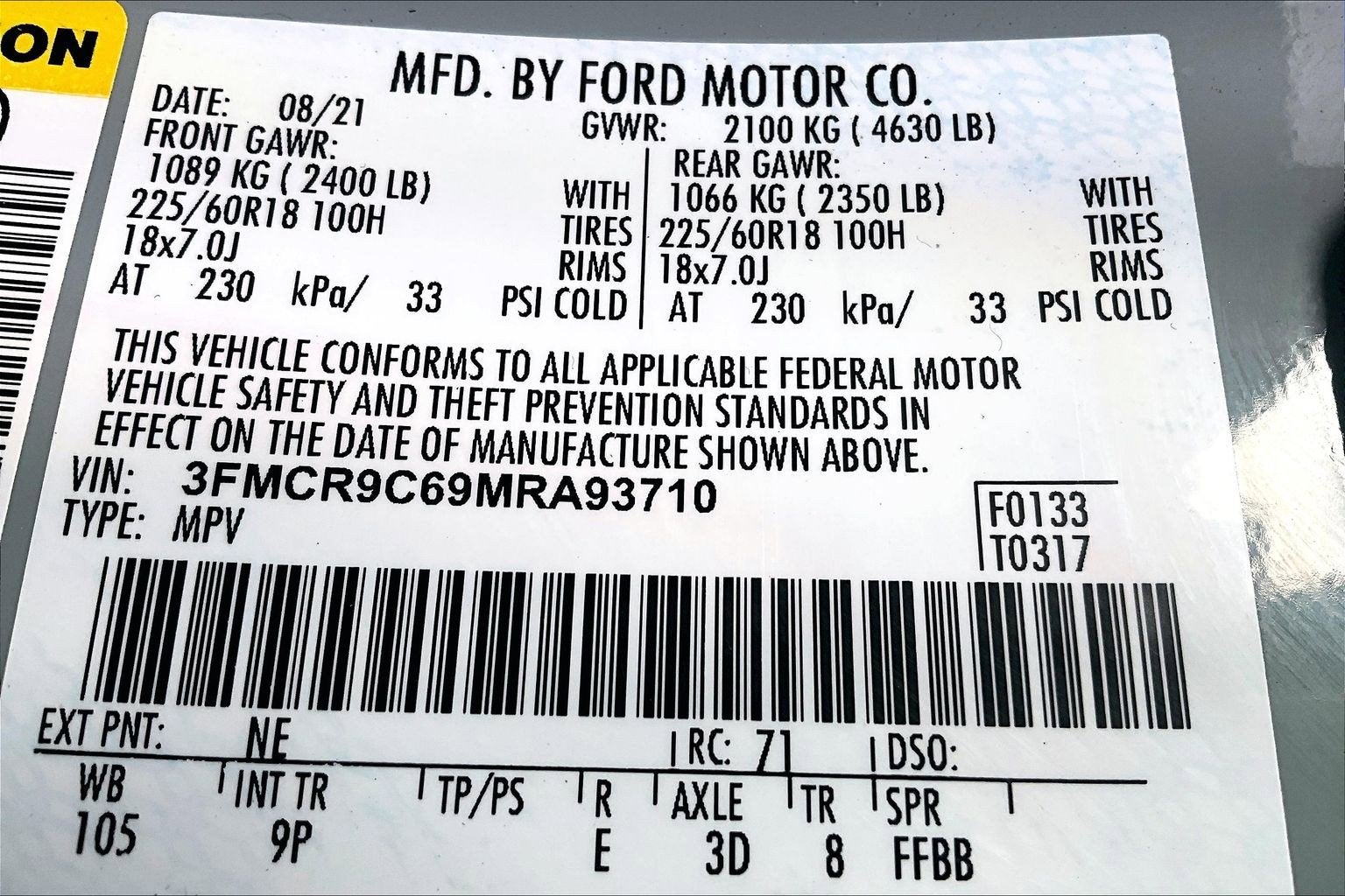 2021 Ford Bronco Sport Outer Banks