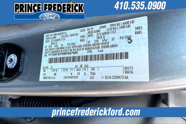 2021 Ford F-150 LARIAT