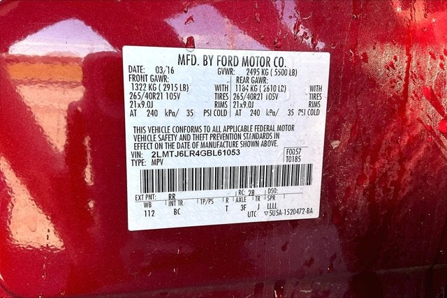 2016 Lincoln MKX Reserve