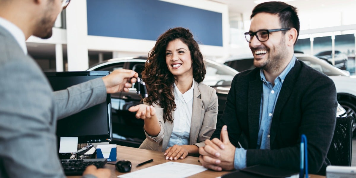 Customers at Finance Desk